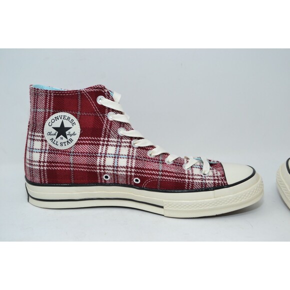 Converse Chuck Taylor All Star 70 Hi Red White Plaid Pack W13.5/ M 11.5 -162403C - Picture 7 of 16
